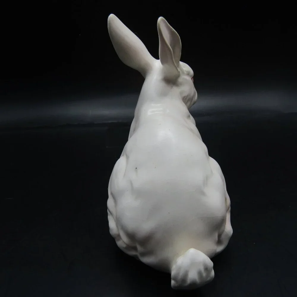 Lefton White Porcelain Rabbit Figurine - Picture 5 of 13